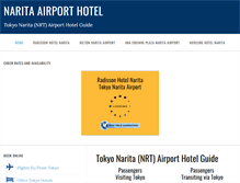 Tablet Screenshot of naritaairporthotel.com
